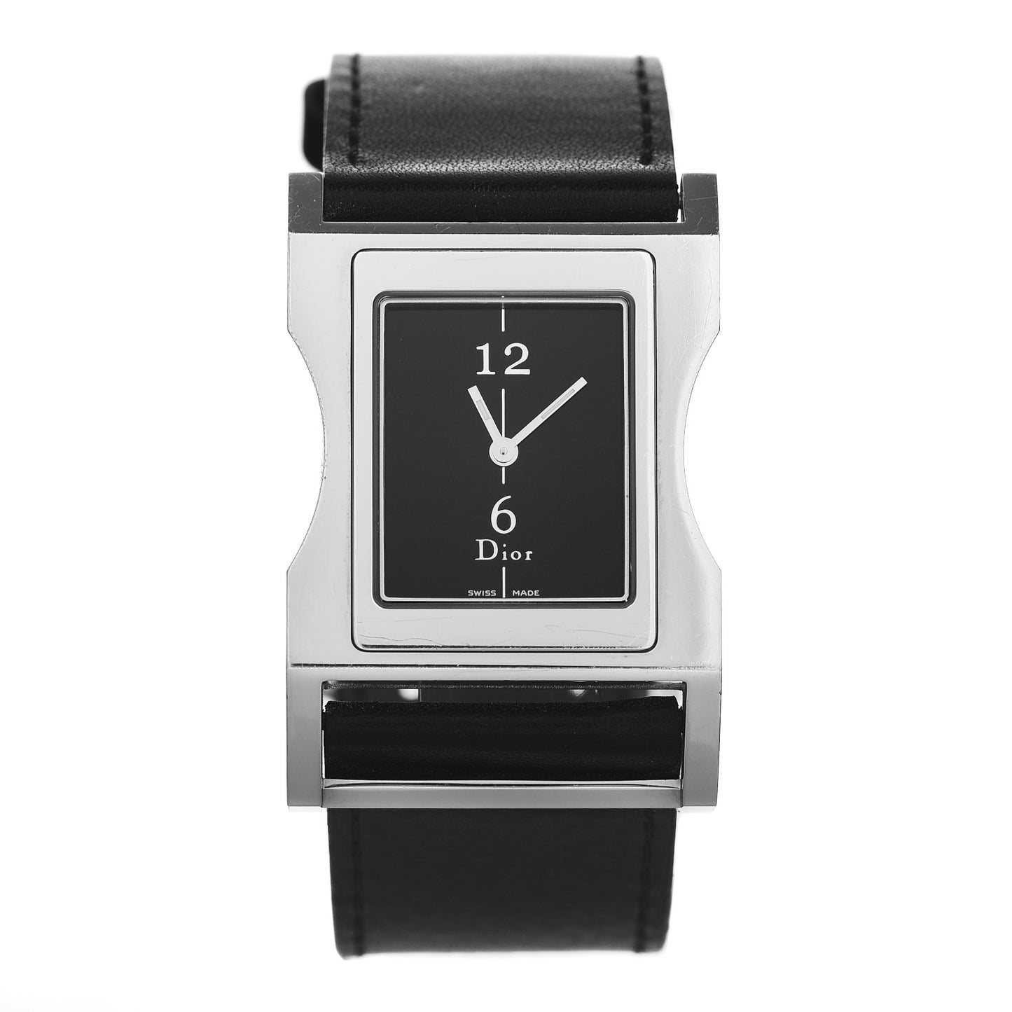 Stainless Steel Calfskin 30mm Chris 47 Quartz Watch Black