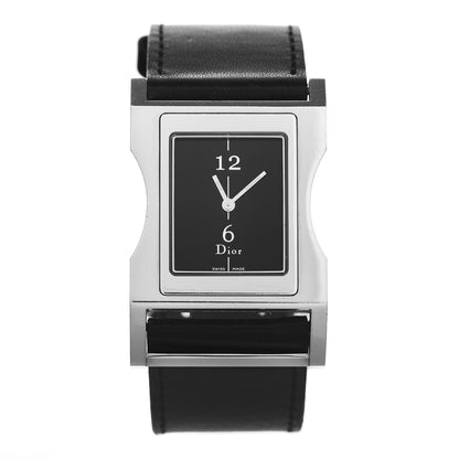 Christian Dior Stainless Steel Calfskin 30mm Chris 47 Quartz Watch Black 1 of 4