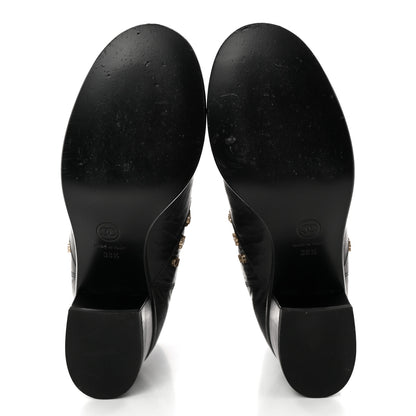 Chanel Tumbled Calfskin Short Boots 38.5 Black 5 of 12
