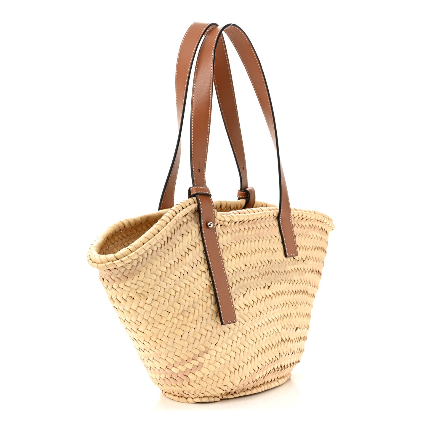 Raffia Basket Tote Bag Natural Tan