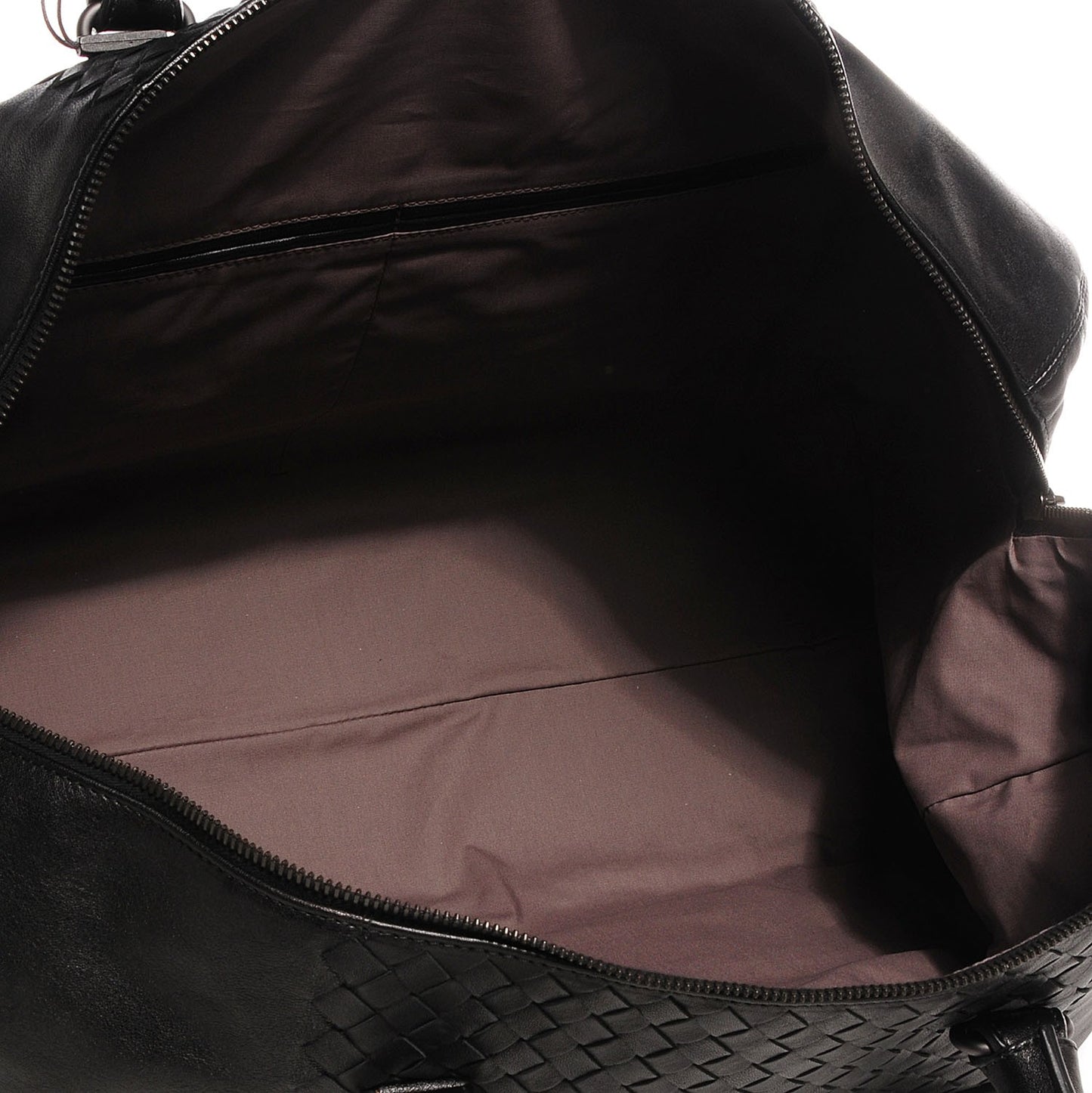 Washed Nappa Intrecciato Medium Duffel Nero Black