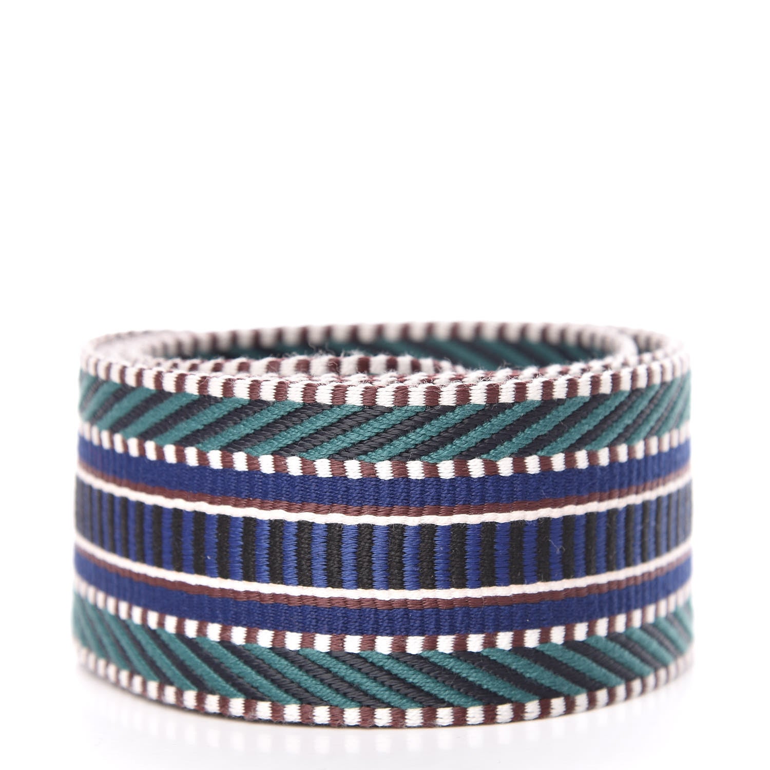 Hermes Toile Swift 50mm Sangle Cavale Shoulder Strap Malachite Bleu Electrique Black 2 of 5
