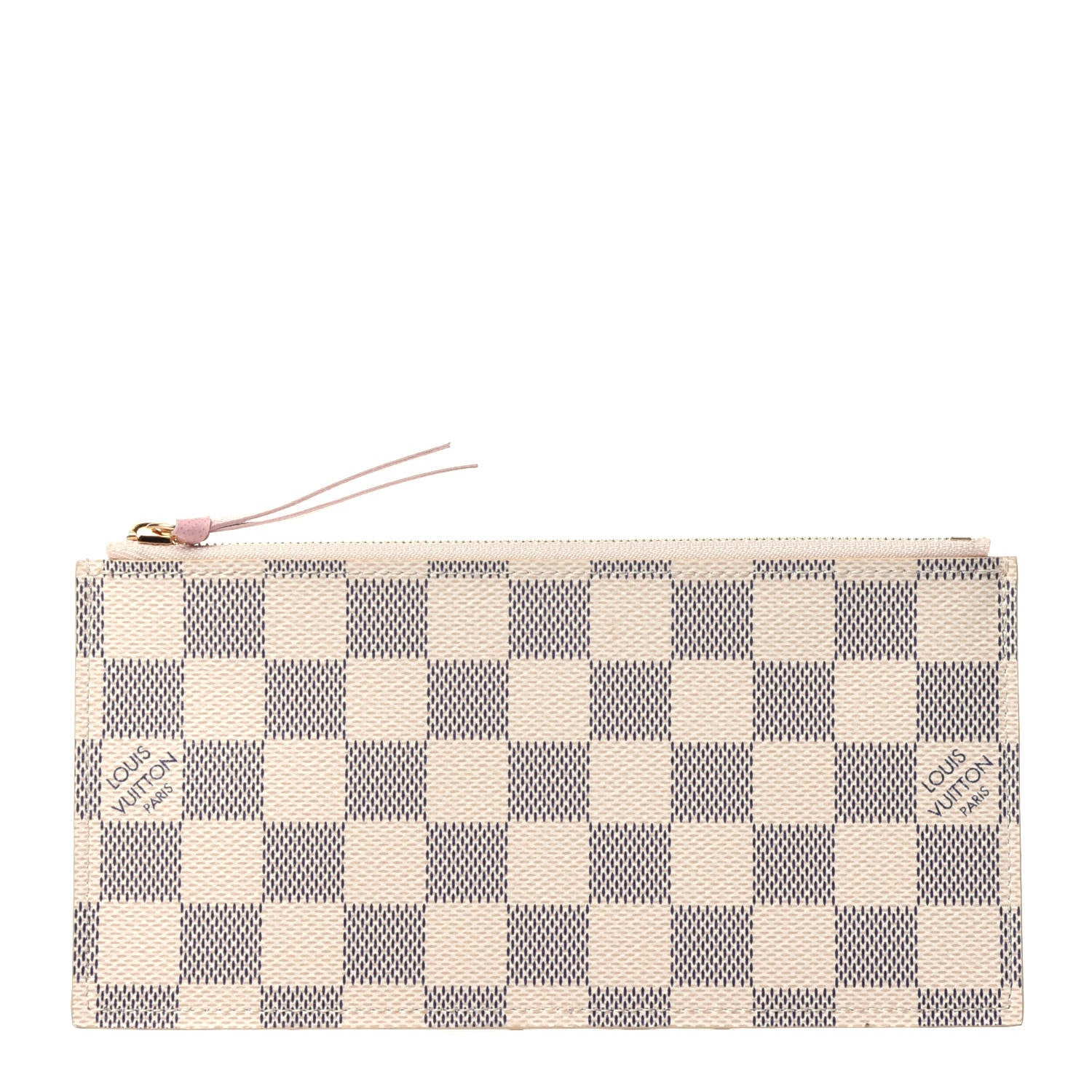 Louis Vuitton Damier Azur Pochette Felicie Chain Wallet Rose Ballerine 10 of 17