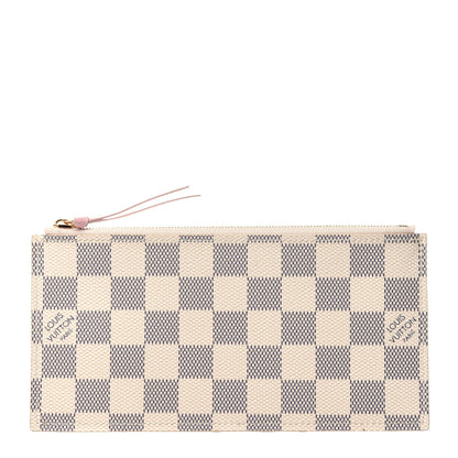 Louis Vuitton Damier Azur Pochette Felicie Chain Wallet Rose Ballerine 10 of 17