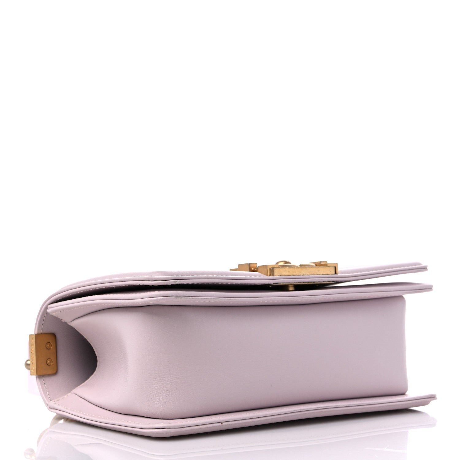 Chanel Calfskin Small Boy Logo Top Handle Flap Lilac 4 of 12