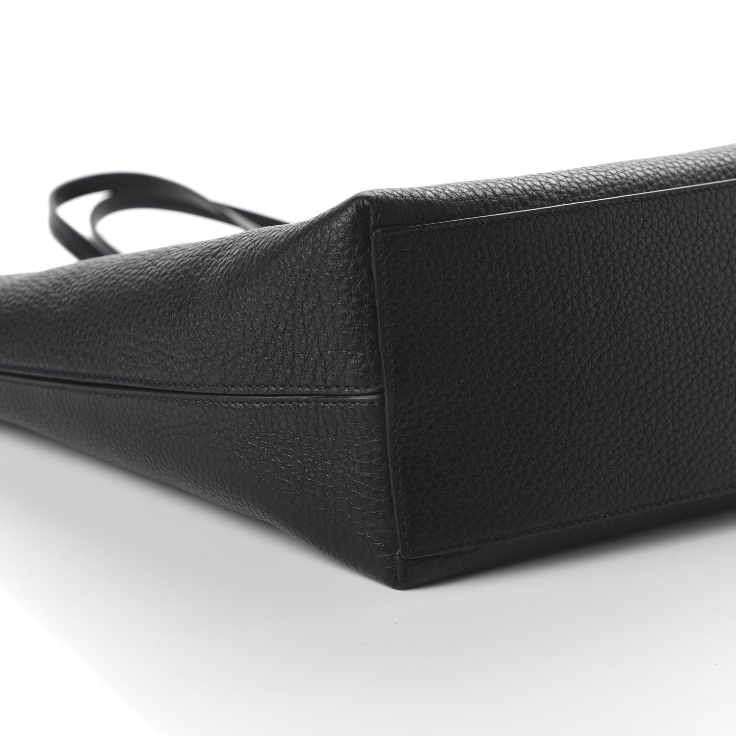 Valentino Garavani Grained Calfskin Rockstud Shoulder Tote Black 6 of 9