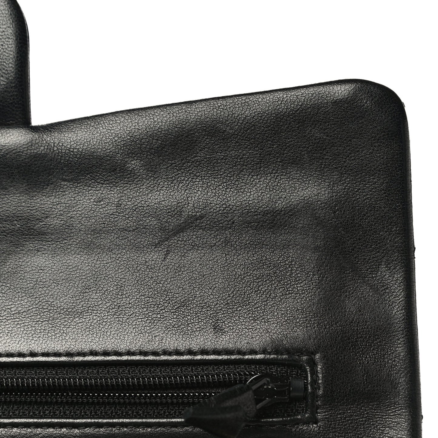 Lambskin Quilted Small Double Flap Black