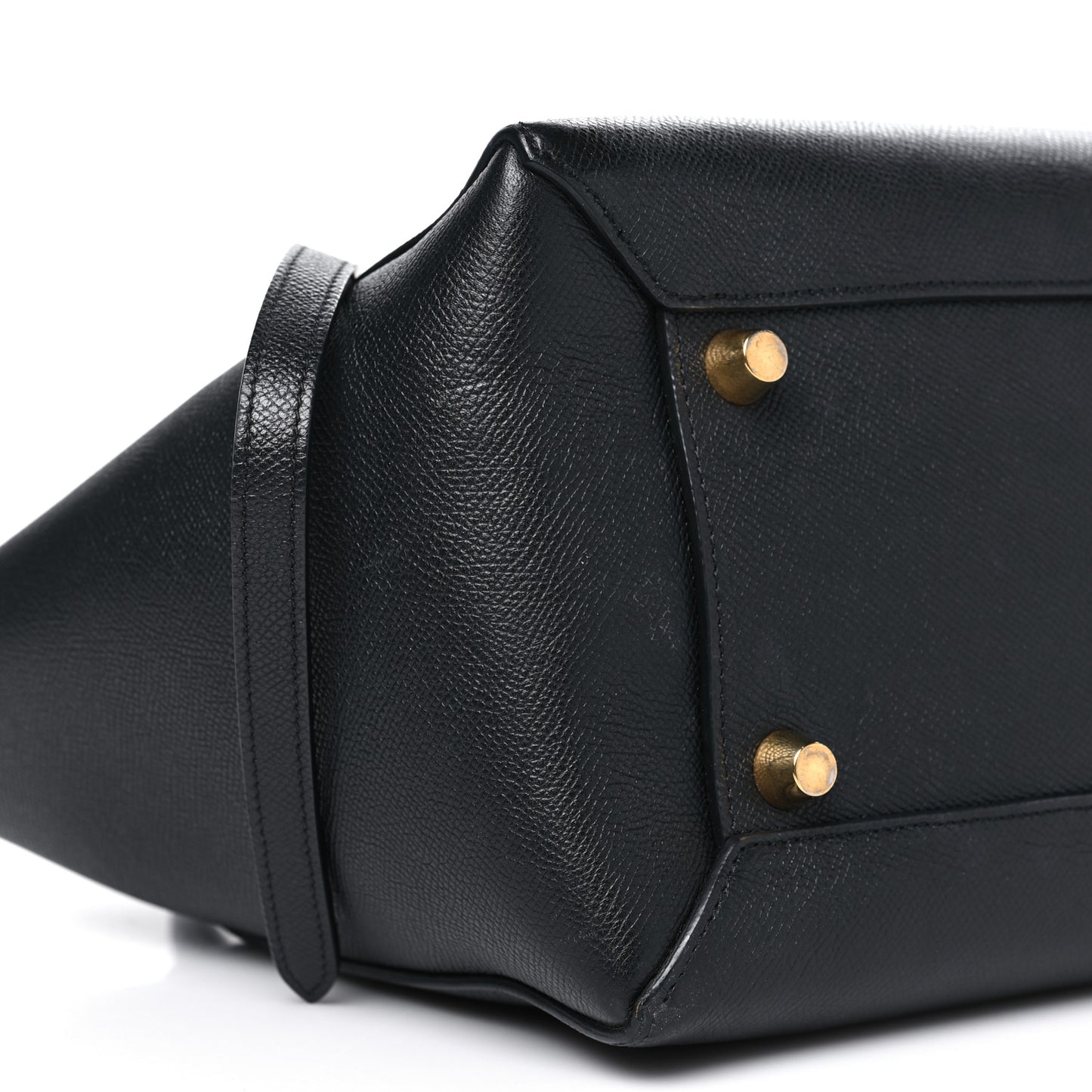 Grained Calfskin Mini Belt Bag Black