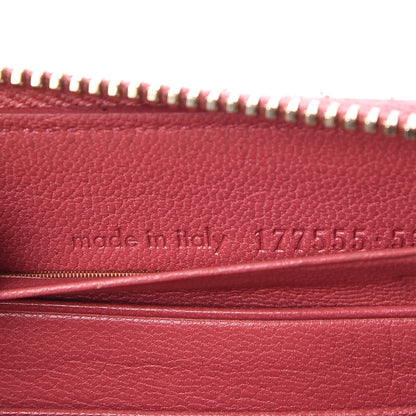 Saint Laurent Chevre Belle De Jour Zip Around Wallet Pink 8 of 9