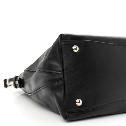 Prada Soft Calf Side Zip Hobo Black 11 of 15