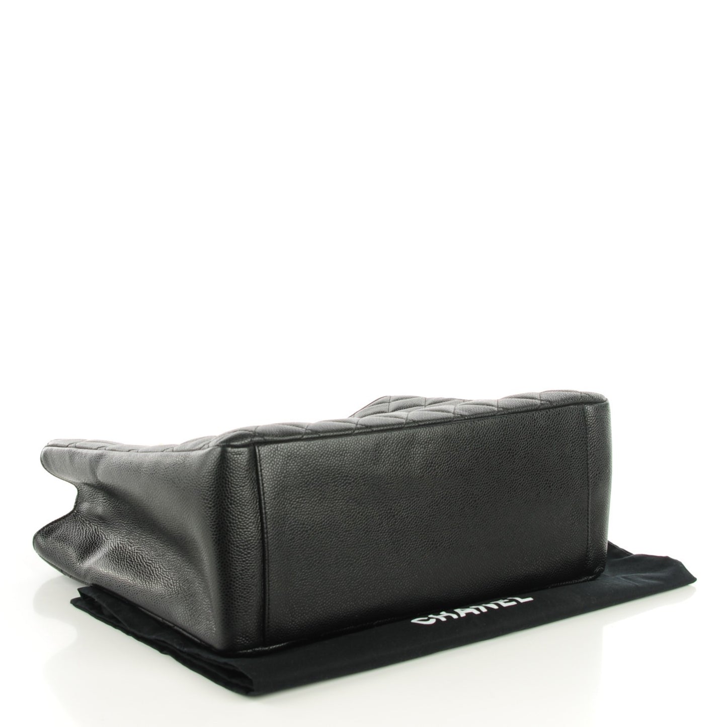 Caviar Quilted Grand Shopping Tote GST Black