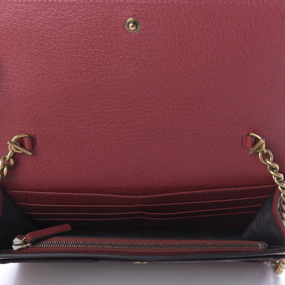 Gucci GG Supreme Monogram Web Queen Margaret Chain Wallet Red 5 of 9