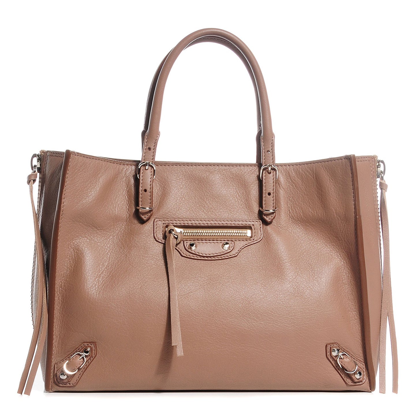 Veau Papier A6 Zip Around Tote Sable