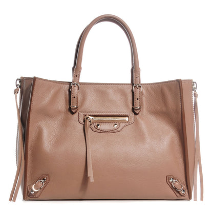 Balenciaga Veau Papier A6 Zip Around Tote Sable 1 of 11