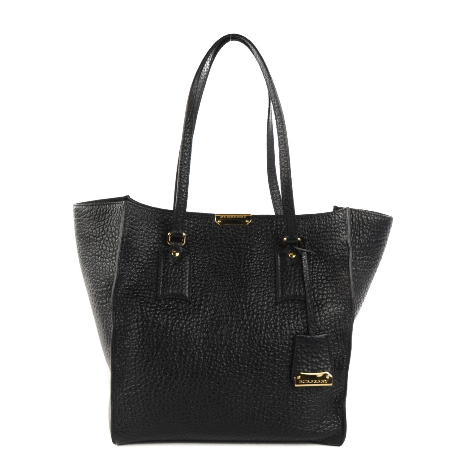 Burberry Heritage Grain Medium Woodbury Tote Black 1 of 8