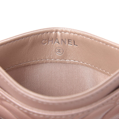 Chanel Goatskin Camellia Embossed Card Holder Light Pink 6 of 10