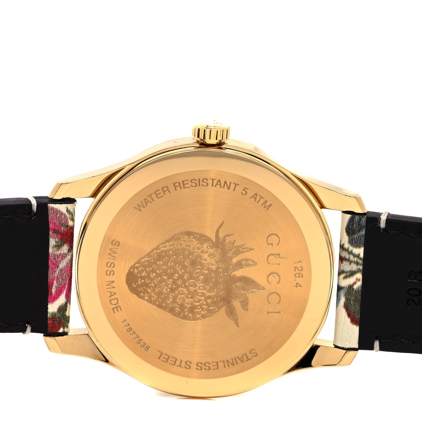Stainless Steel Calfskin 38mm G-Timeless Floral Quartz Watch Ivory
