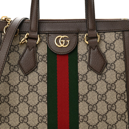 Gucci GG Supreme Monogram Small Ophidia Tote Bag Brown 8 of 11
