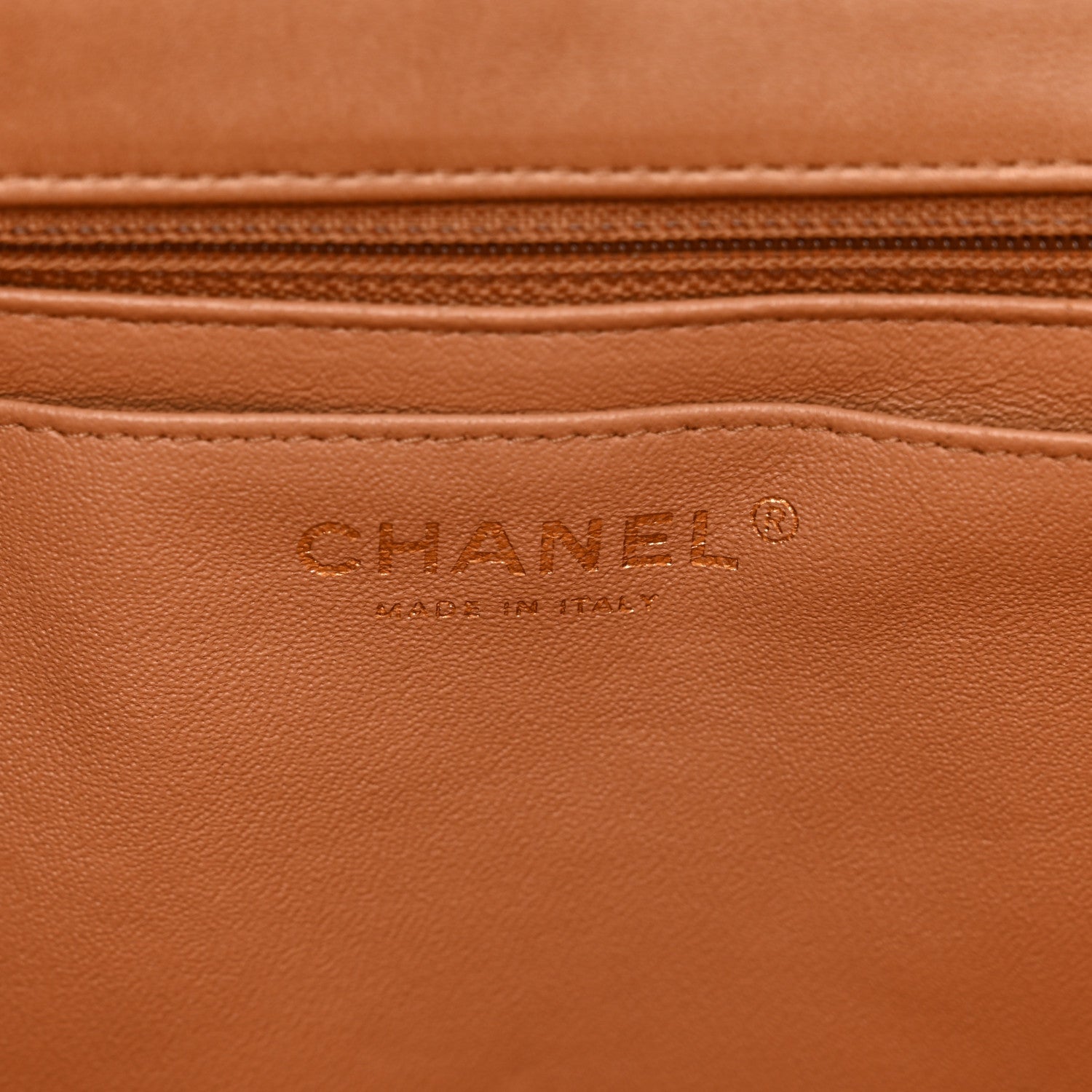 Chanel Lambskin Quilted Maxi Single Flap Dark Beige 7 of 12