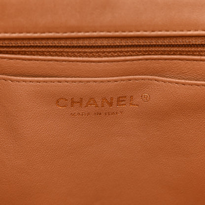 Chanel Lambskin Quilted Maxi Single Flap Dark Beige 7 of 12