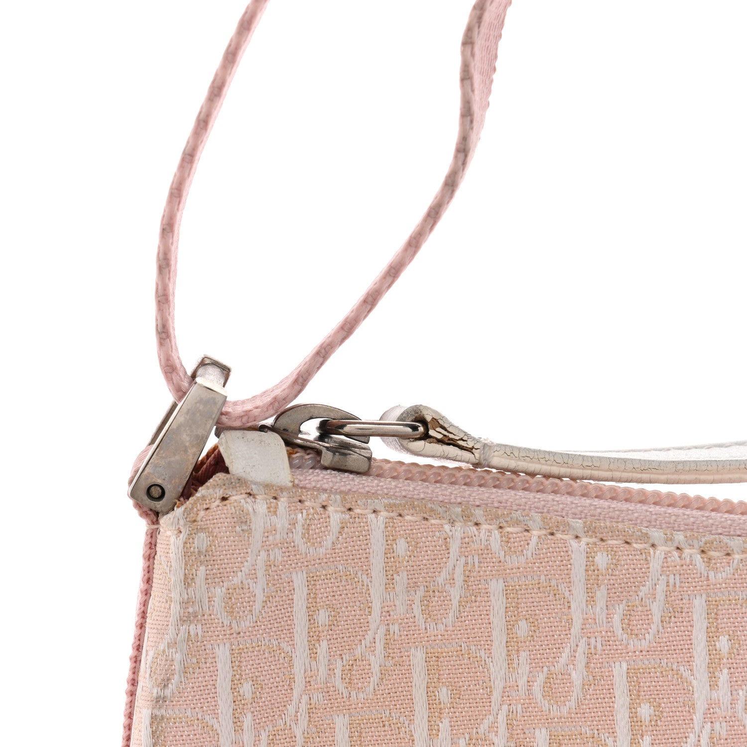 Christian Dior Monogram Shoulder Bag Pochette Pink 14 of 18