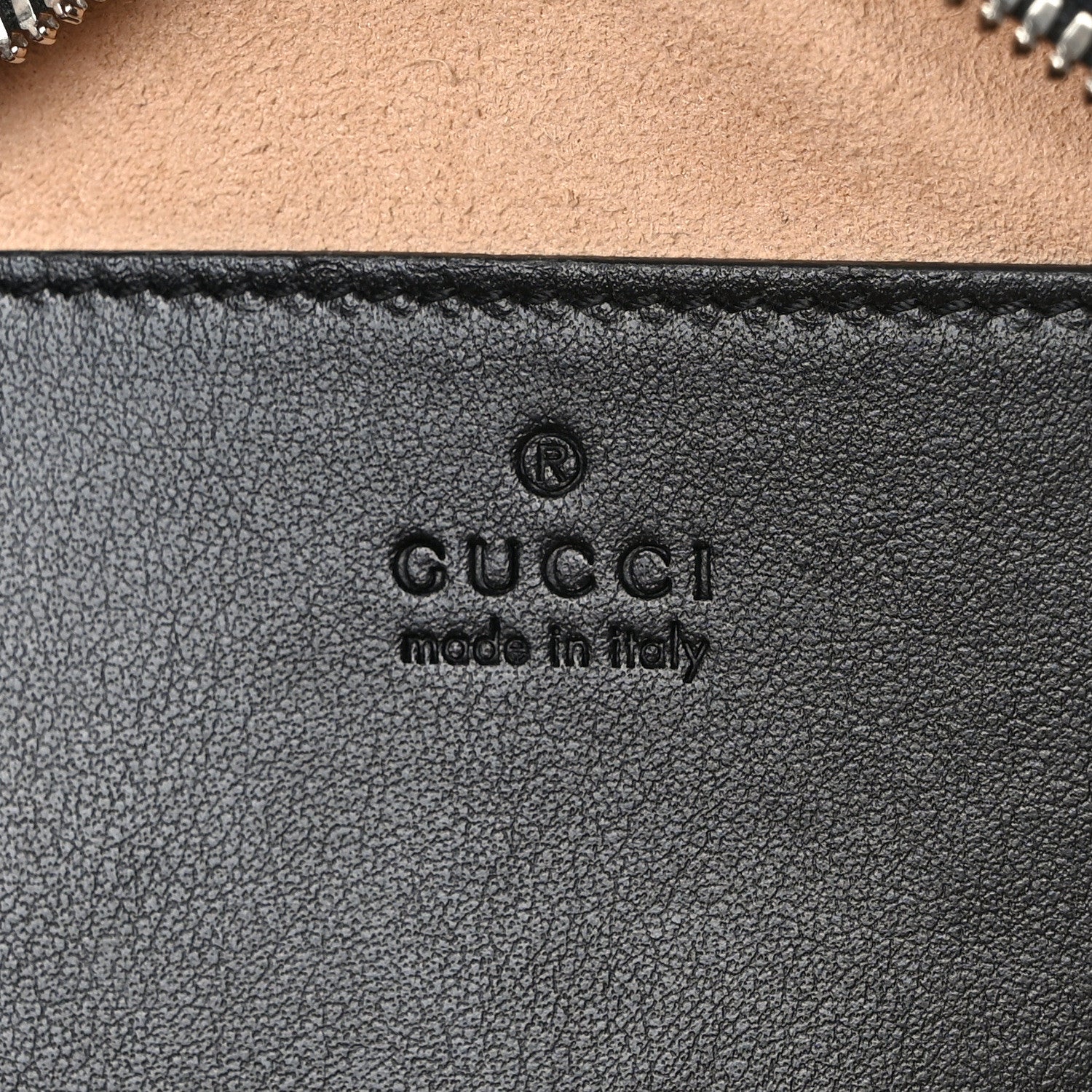 Gucci Calfskin Matelasse Aria Small GG Marmont Chain Shoulder Bag Black 6 of 9