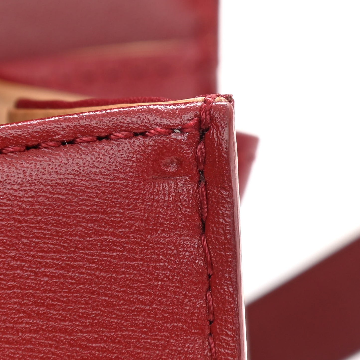 Box Calfskin Mini Brillant Satchel Red