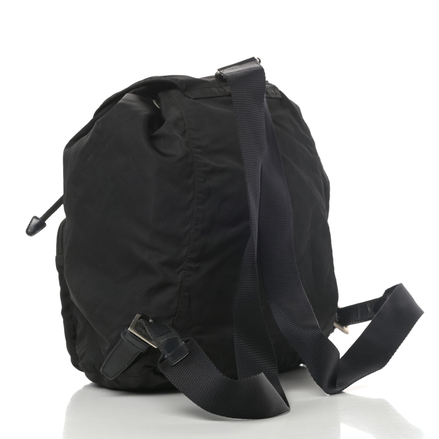 Tessuto Nylon Vela Cinch Backpack Black