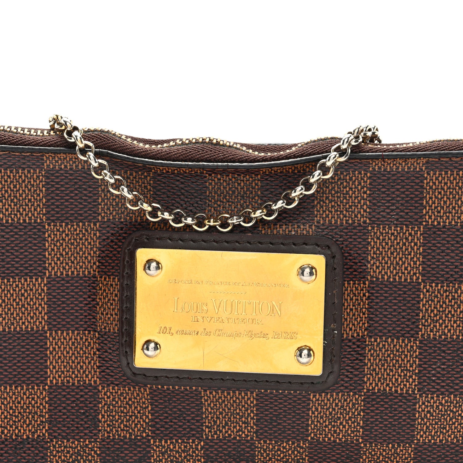 Louis Vuitton Damier Ebene Eva Clutch 7 of 10