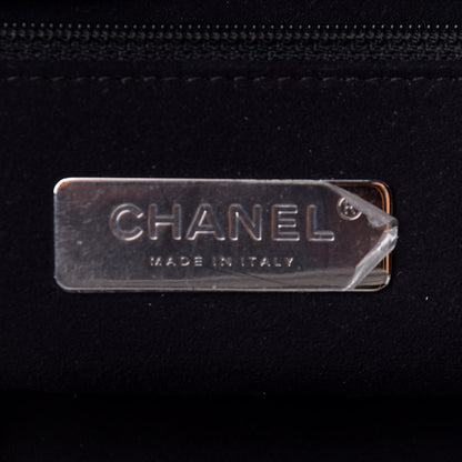 Chanel Calfskin Crocodile Embossed Large Shopping Tote Silver 5 of 11