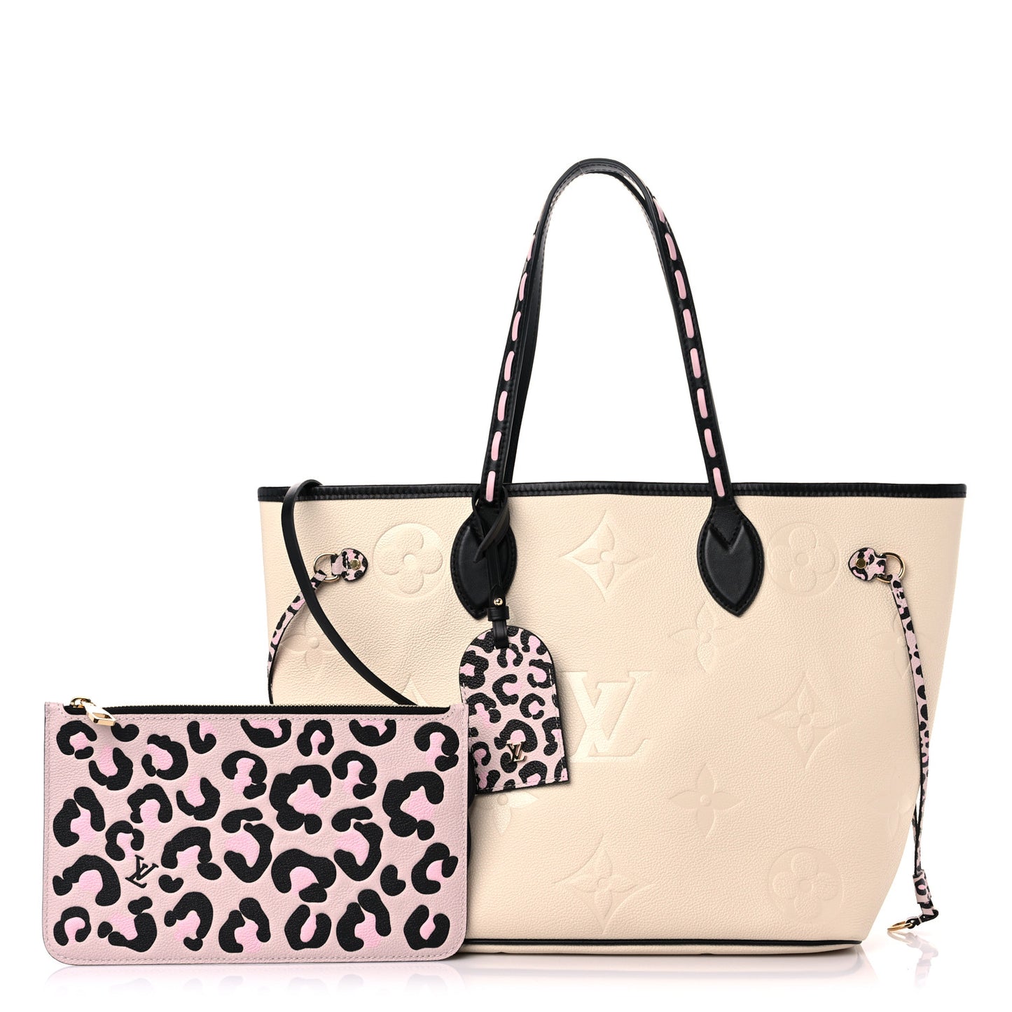 Empreinte Monogram Giant Wild At Heart Neverfull MM Creme