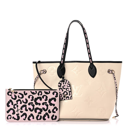 Louis Vuitton Empreinte Monogram Giant Wild At Heart Neverfull MM Creme 1 of 10