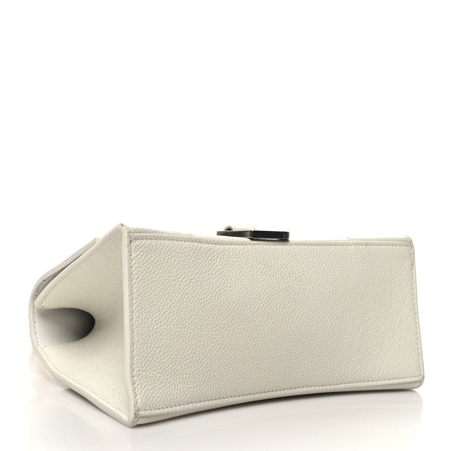Balenciaga Grained Calfskin Small Hourglass Top Handle Bag White 3 of 14