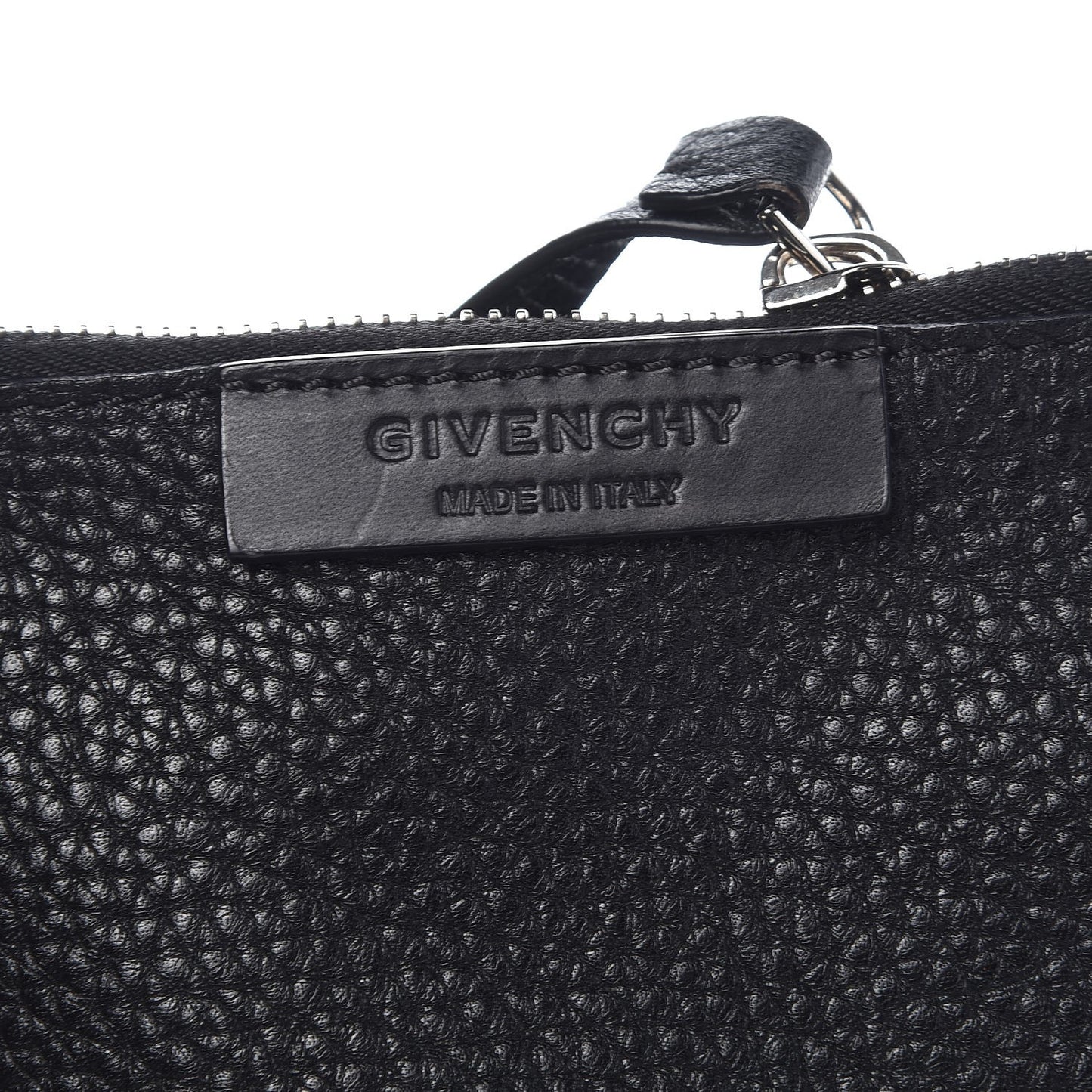Pebbled Calfskin Pyramid Tote Black