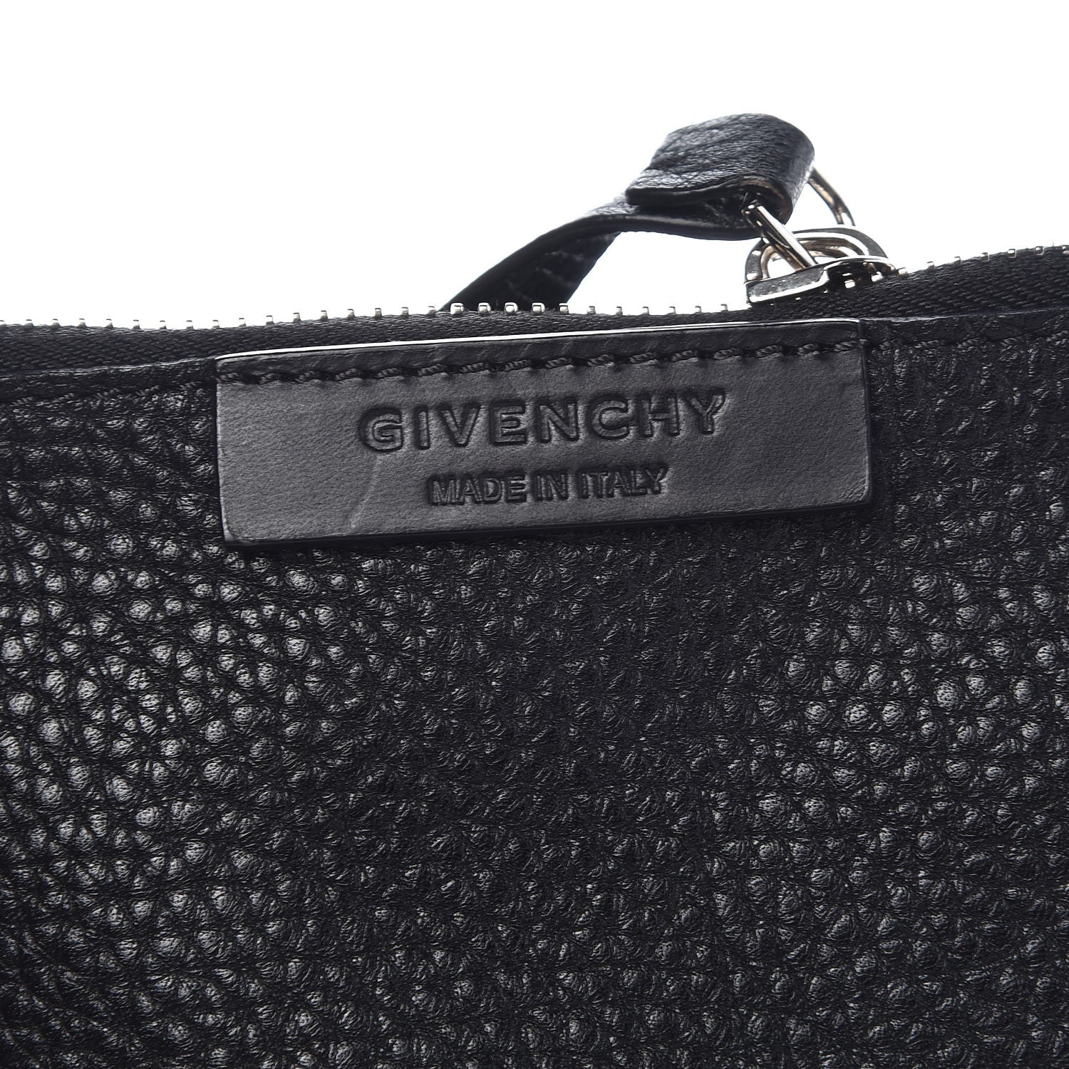 Givenchy Pebbled Calfskin Pyramid Tote Black 7 of 7