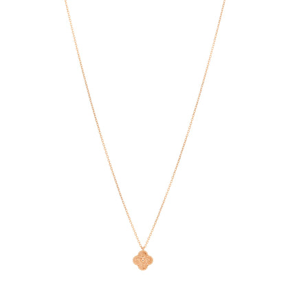 Van Cleef & Arpels 18K Rose Gold Sweet Alhambra Pendant Necklace 1 of 5