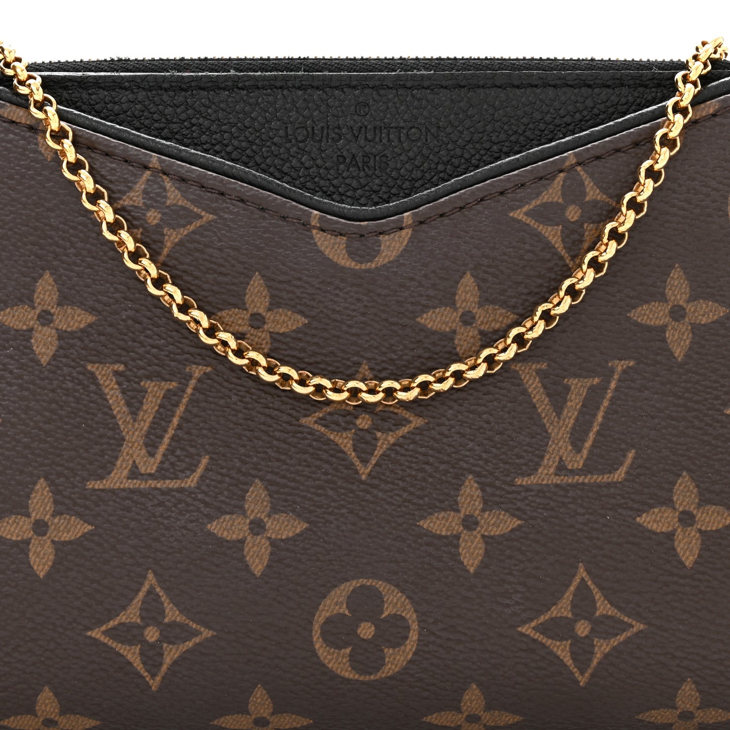 Monogram Pallas Clutch Black