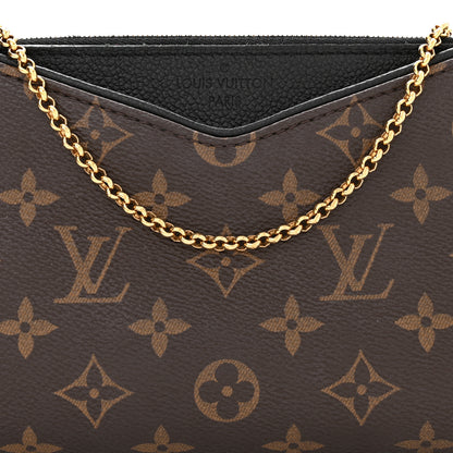 Louis Vuitton Monogram Pallas Clutch Black 7 of 9