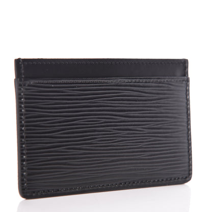 Louis Vuitton Epi Card Holder Black 3 of 7