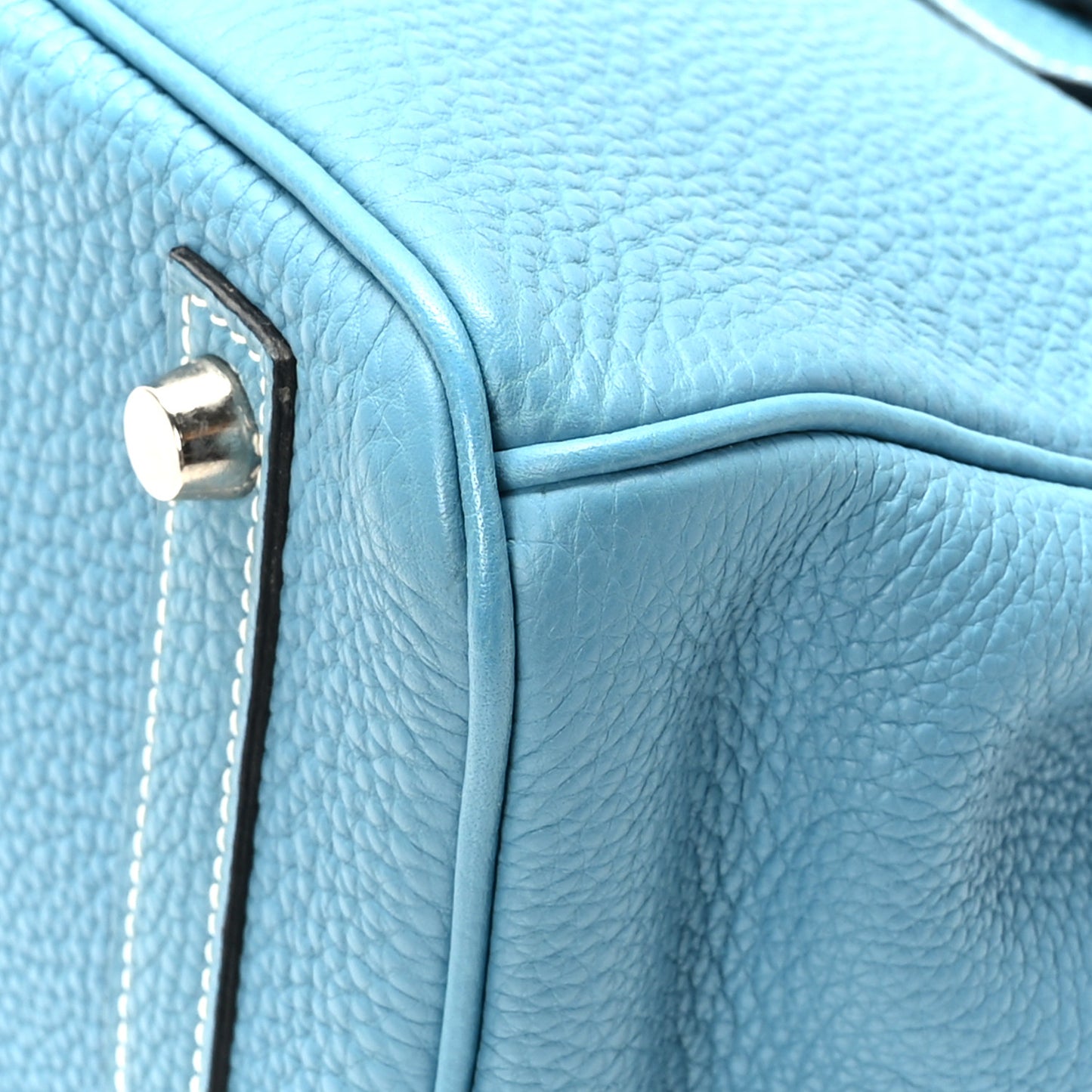 Taurillon Clemence Birkin 30 Blue Jean