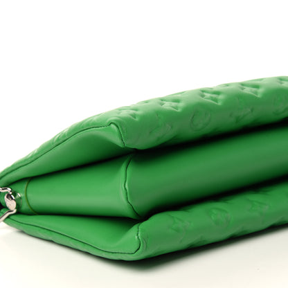Louis Vuitton Lambskin Embossed Monogram Coussin PM LV Motion Green 6 of 11
