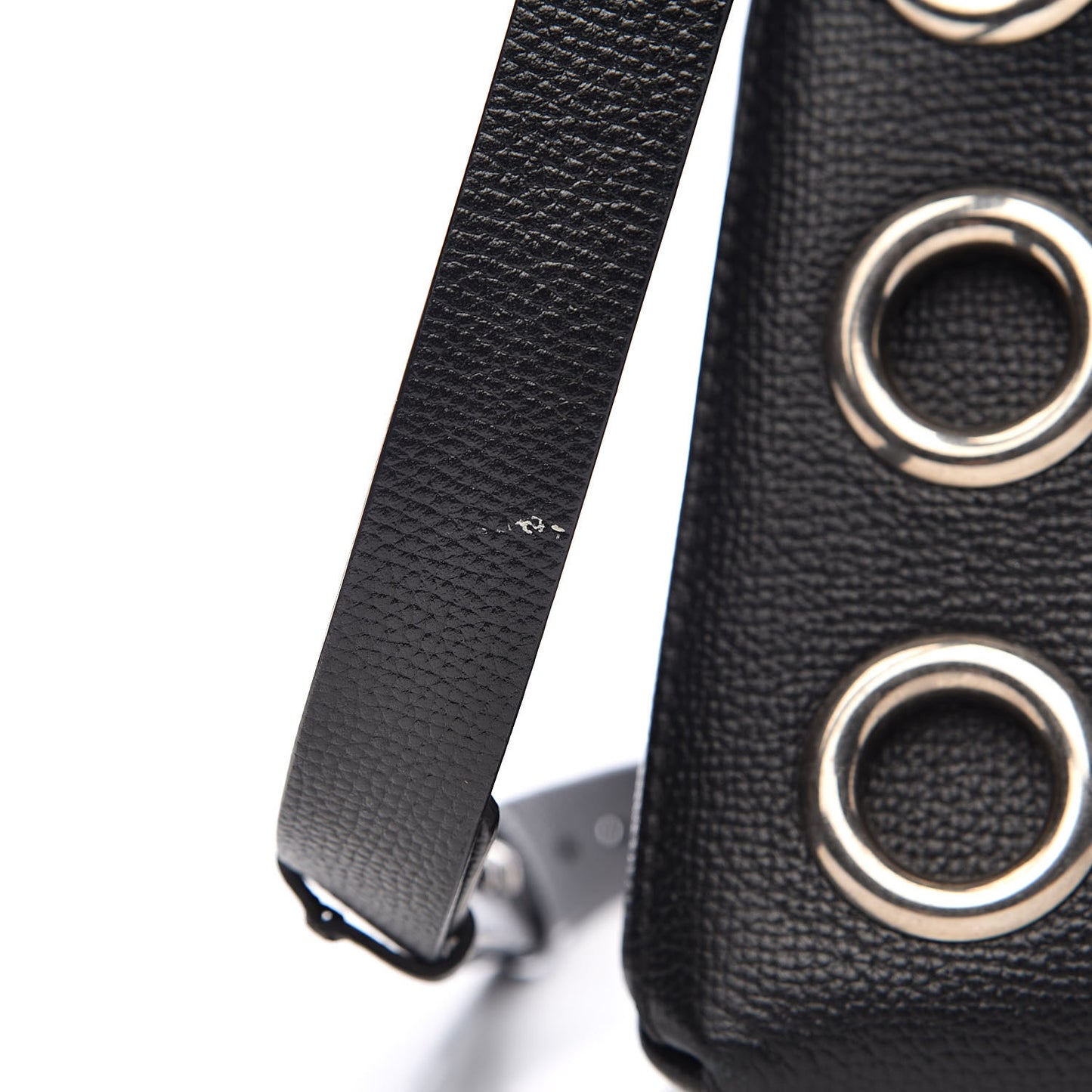 Grainy Calfskin House Check Grommet Baby Banner Tote Black