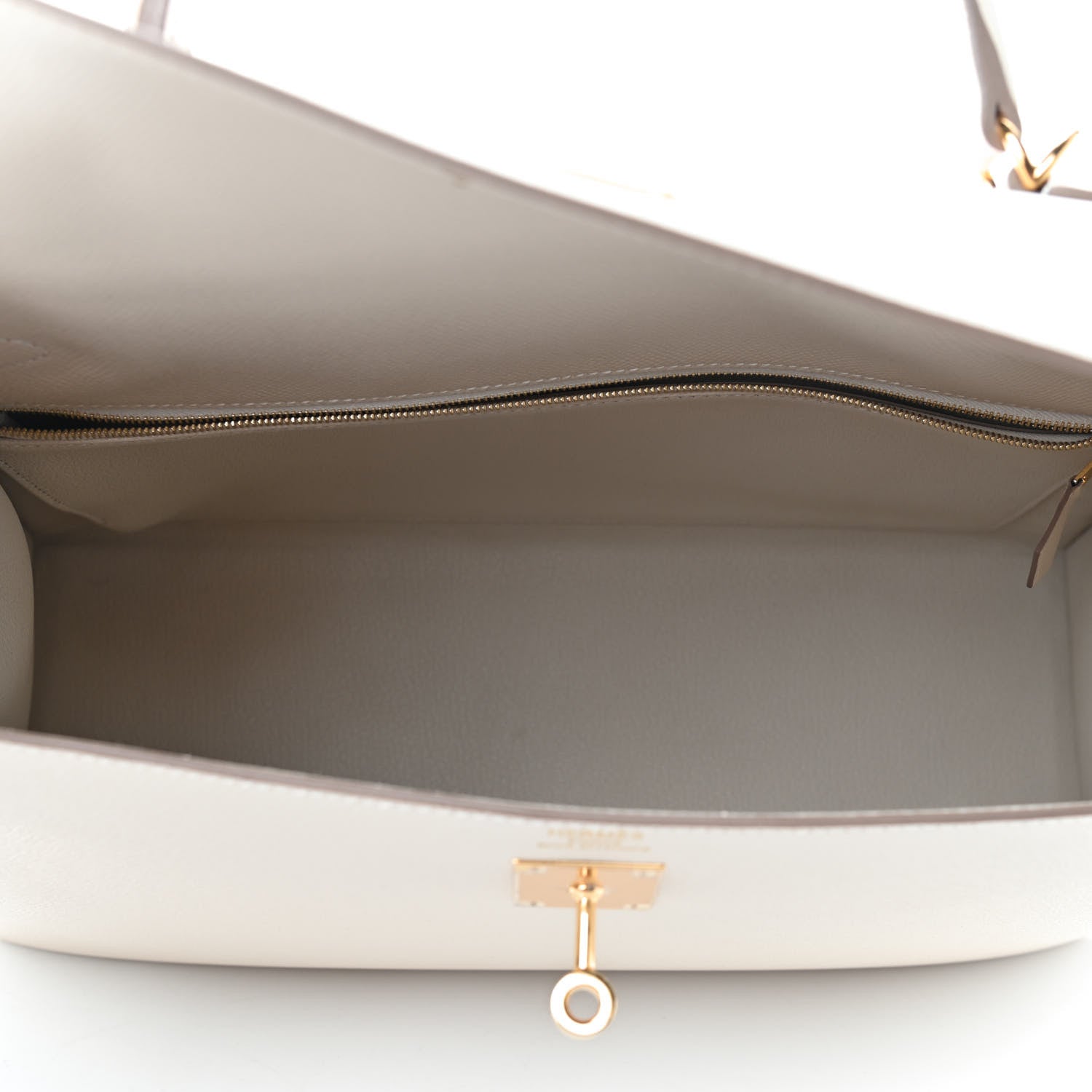 Hermes Epsom Kelly Sellier 35 Craie 4 of 10