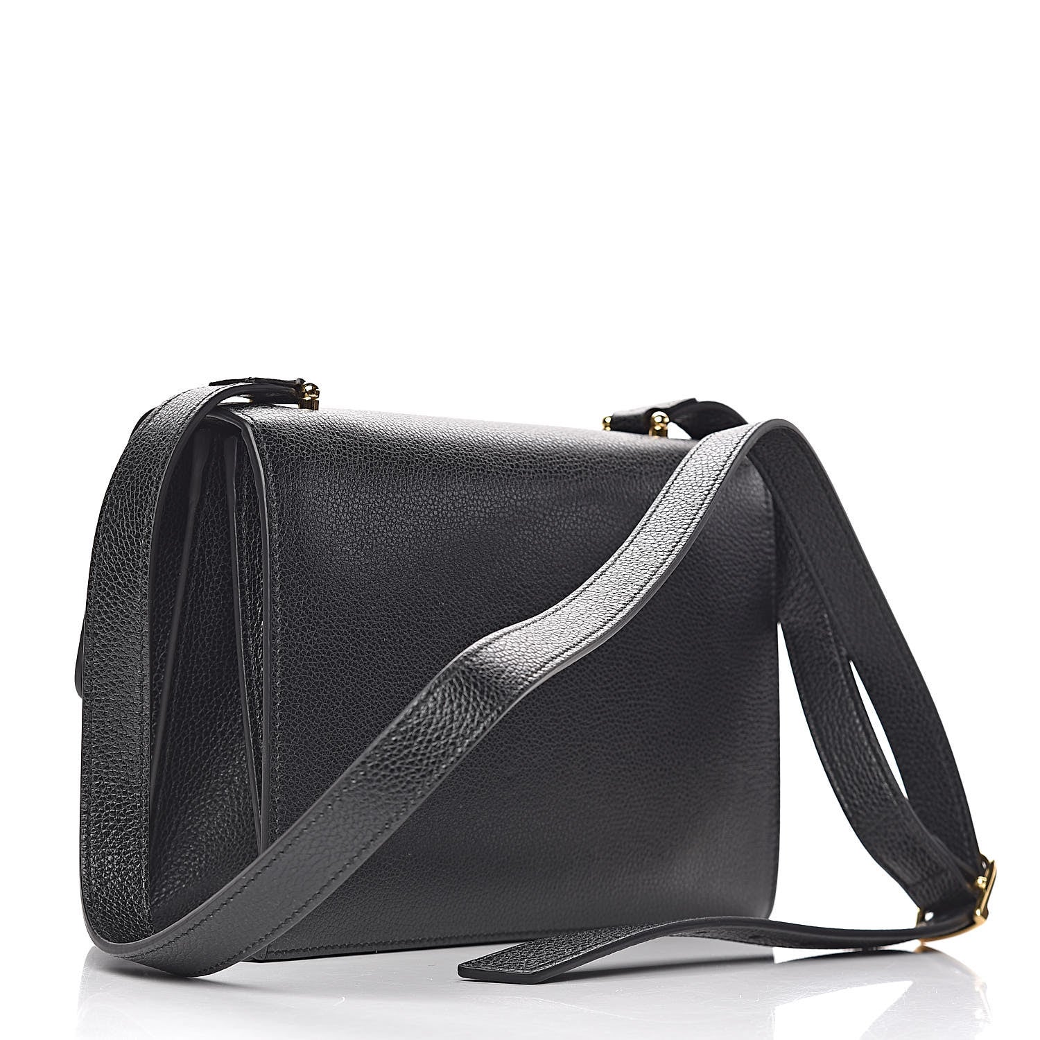 Gucci Grainy Calfskin Small Zumi Shoulder Bag Black 3 of 12