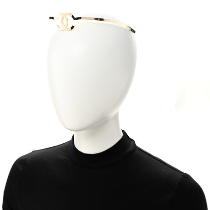 Chanel Metal CC Headband Light Gold 2 of 5