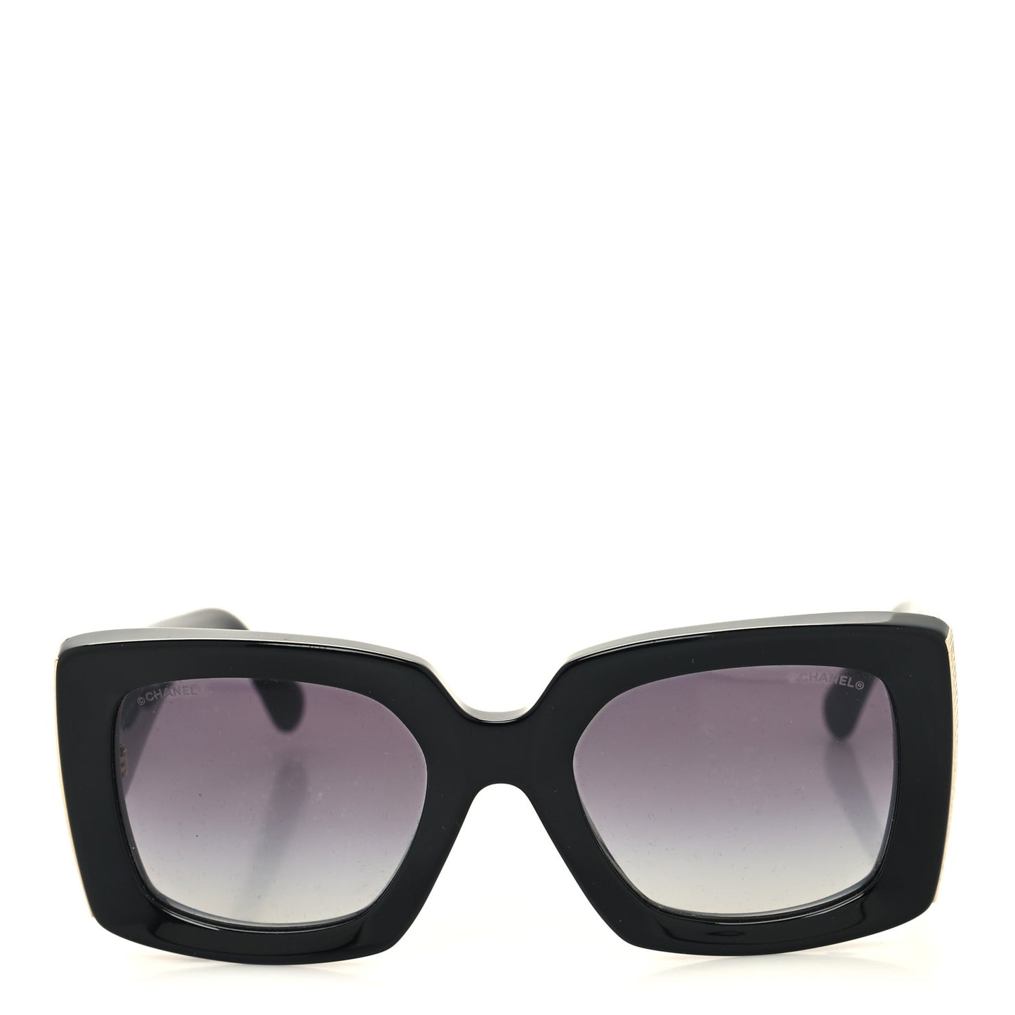 Acetate Rectangle Sunglasses 5435 Black