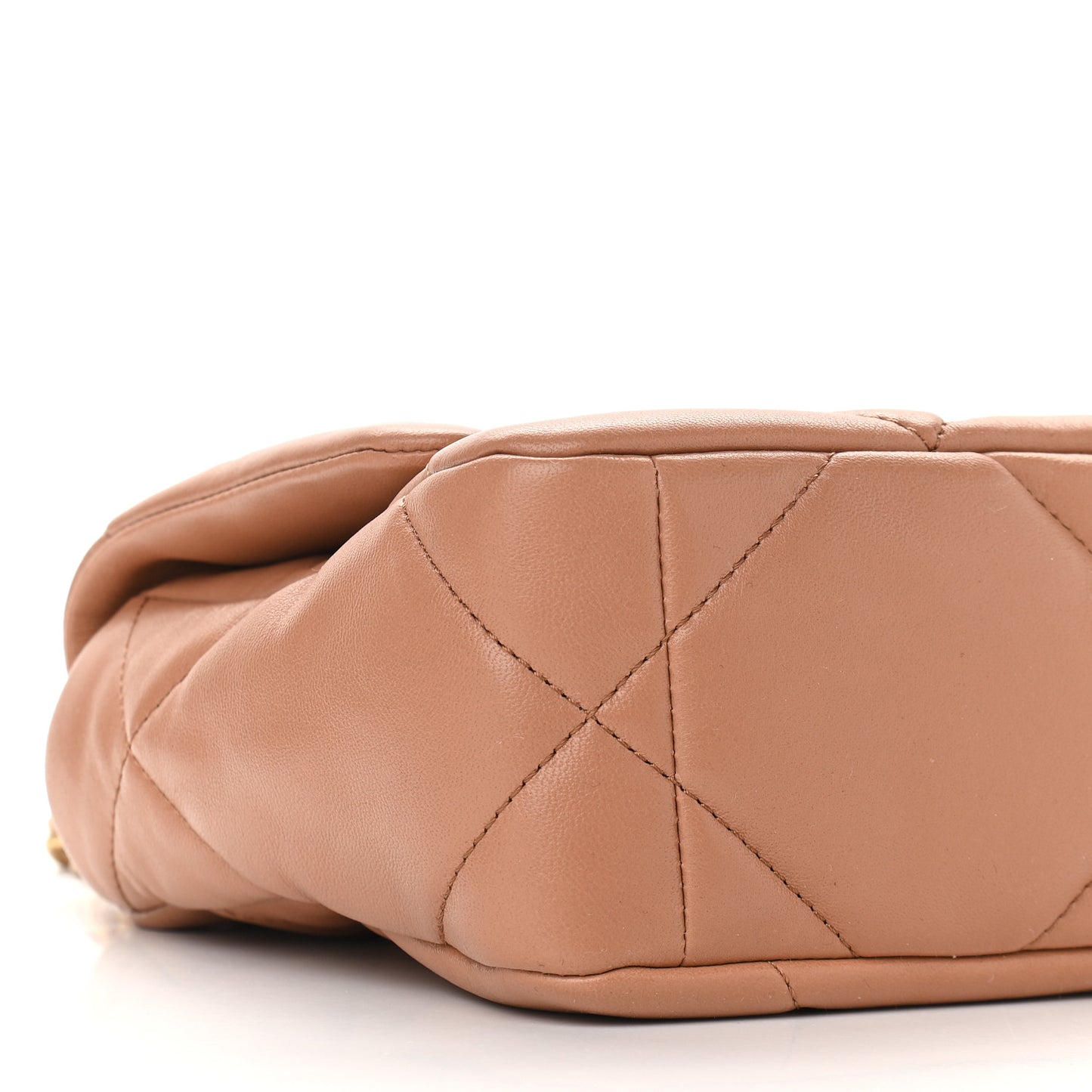 Lambskin Quilted Medium Chanel 19 Flap Brown