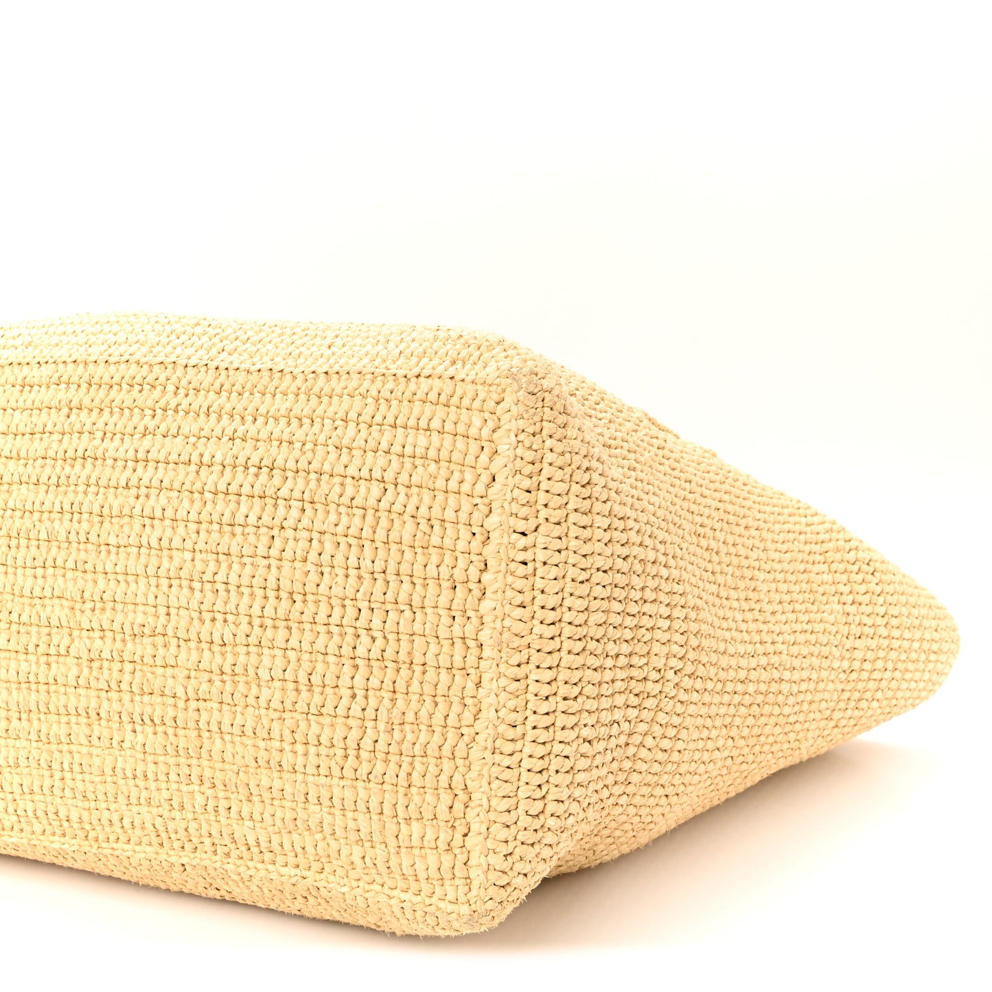 Raffia Logo Tote Naturel