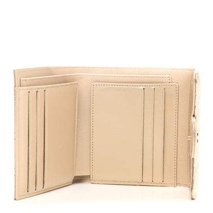 Chanel Metallic Lambskin Quilted Compact Flap Wallet Gold 5 of 8