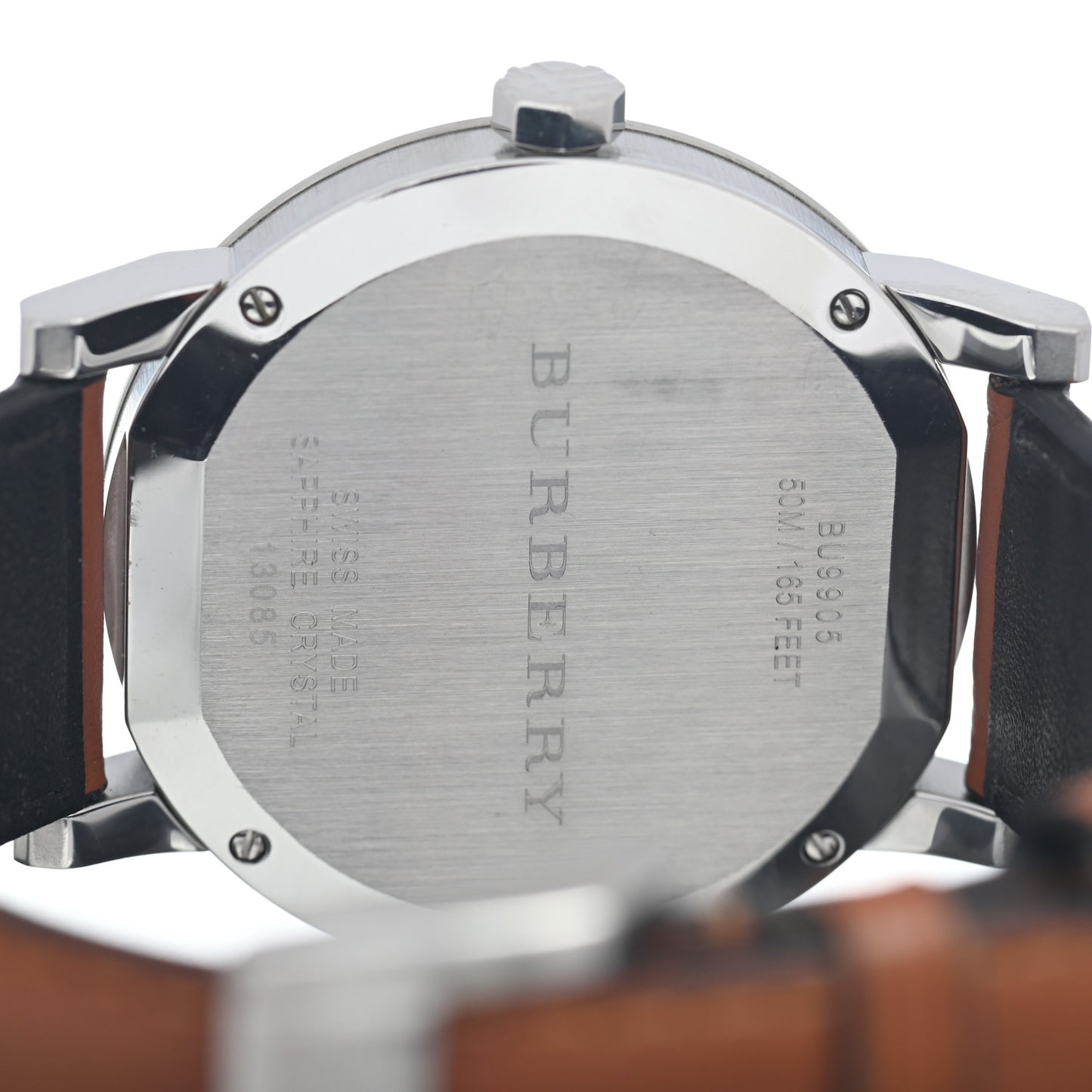 Stainless Steel Calfskin 42mm The City Quartz Watch Black BU9905